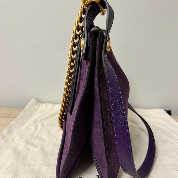 Mulberry M Zipped Amethyst Nubuck Bag - Picture 7 of 10